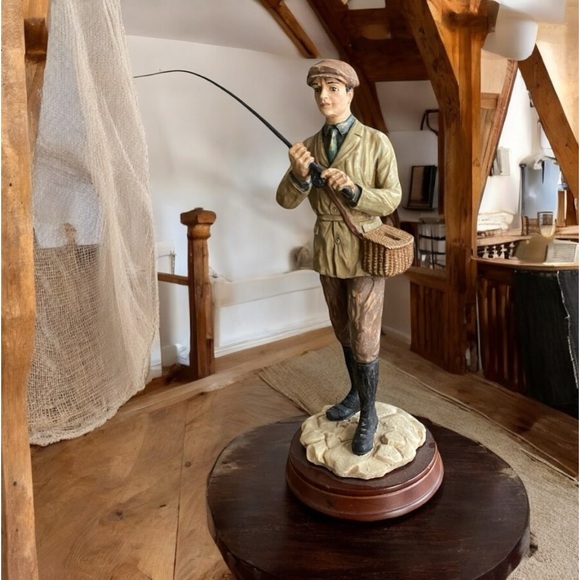 Other - Fly Fisherman figurine with all his gear. 11” tall x 4.5” wide. Excellent cond.
